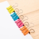 Color Binder Clips 25mm 12 pieces in Jar